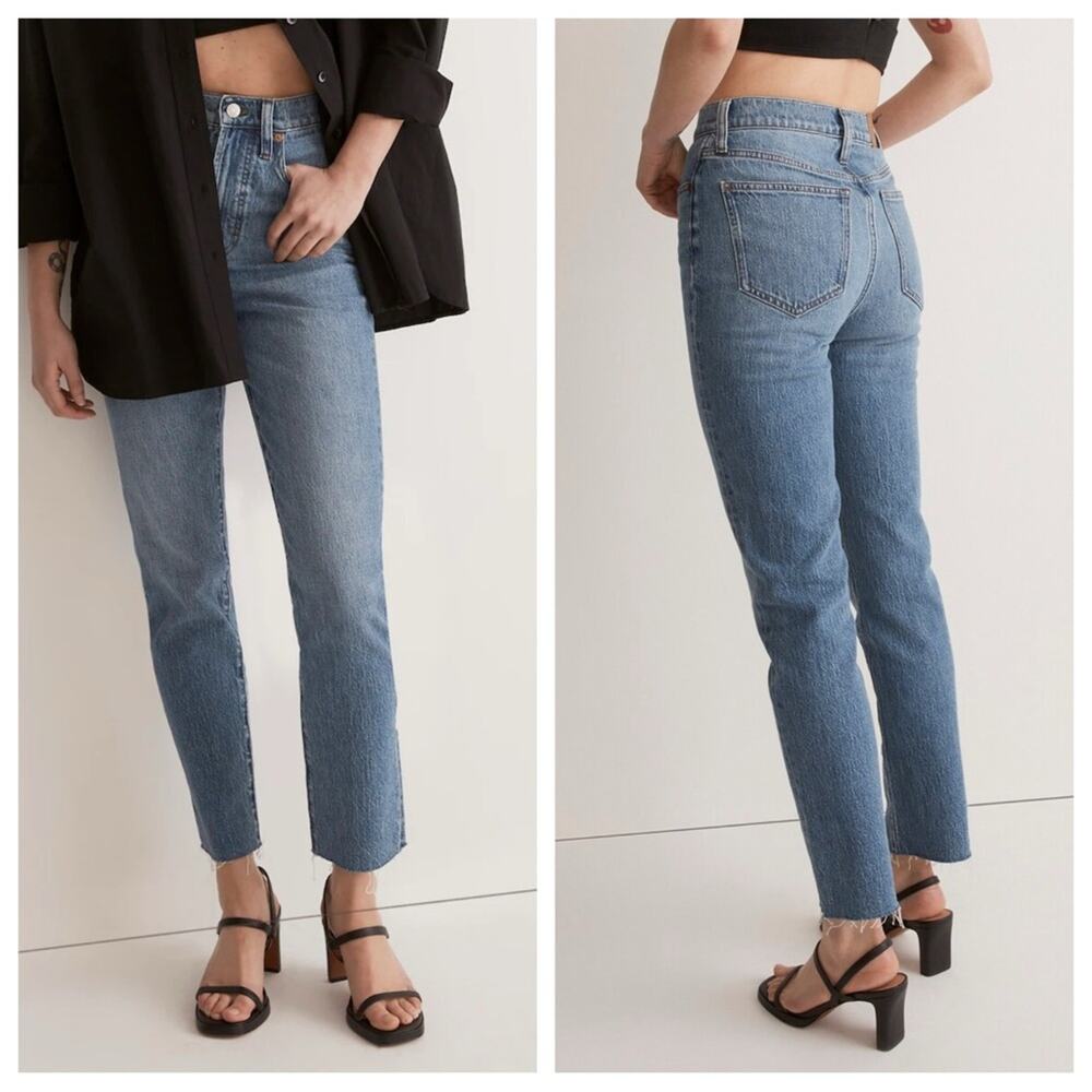 Madewell The Perfect Vintage Jean in Earlside Wash: Raw-Hem Edition - Size 29 - Picture 2 of 8